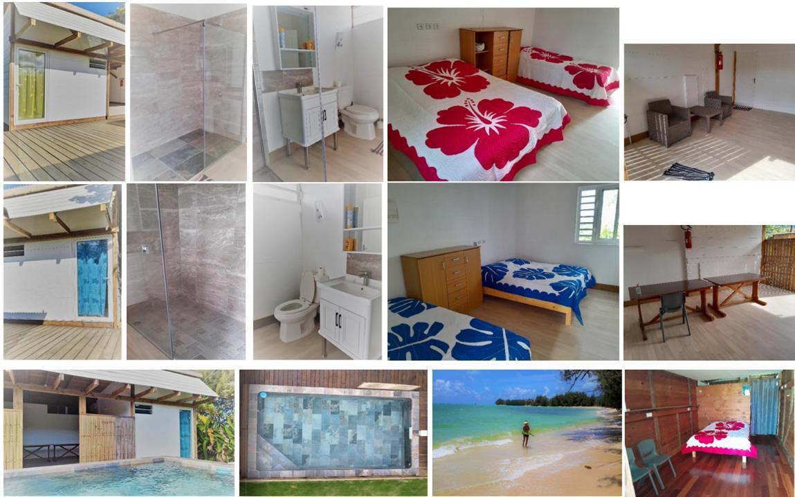 Mara'Ai Le Spot Tubuai, Chambre Triple Deluxe Mahu Sdb Privee Avec Piscine Mataura Bagian luar foto