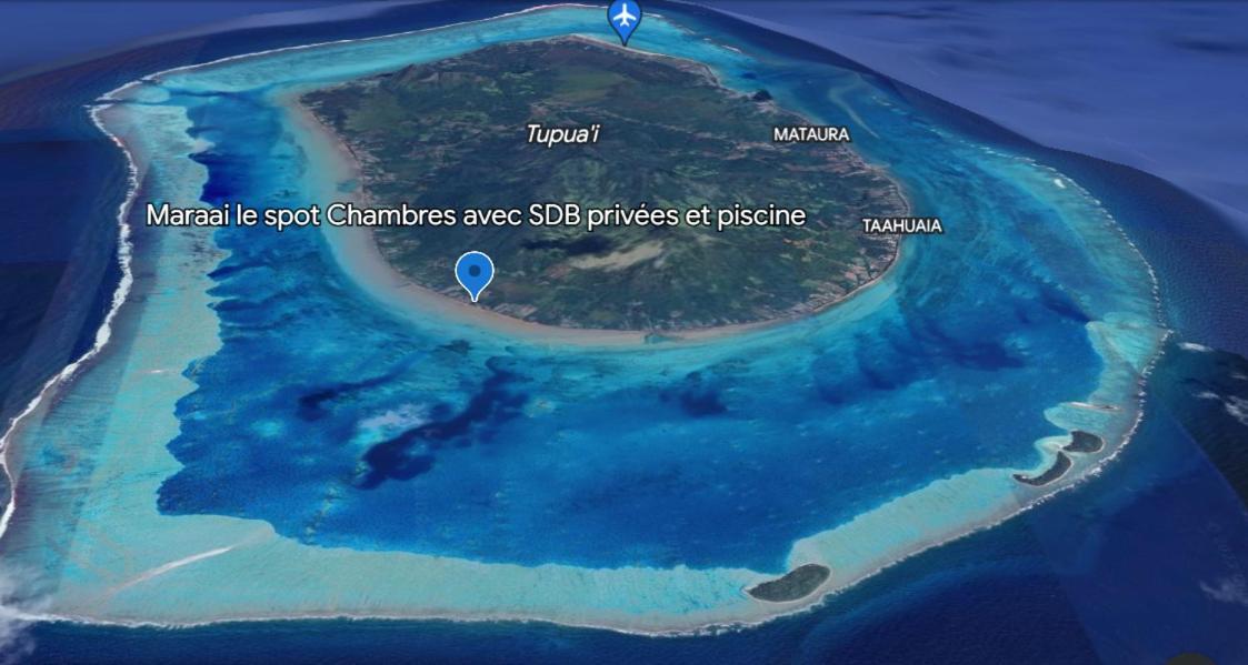 Mara'Ai Le Spot Tubuai, Chambre Triple Deluxe Mahu Sdb Privee Avec Piscine Mataura Bagian luar foto